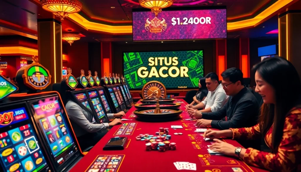 Experience the thrill of winning at Situs Slot Gacor with thrilling slot machines and casino excitement.