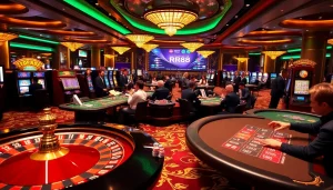 Experience the excitement of RR88's vibrant casino atmosphere with professional dealers and engaging games.