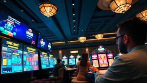 Exciting online gambling scene at https://mm88.agency/ featuring vibrant games and luxury ambiance.