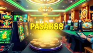 Game excitement at PASAR88 with vibrant graphics and animated gameplay action