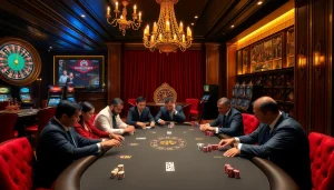 Experience the luxury of S88 VIP with high-stakes poker games in an opulent casino setting.