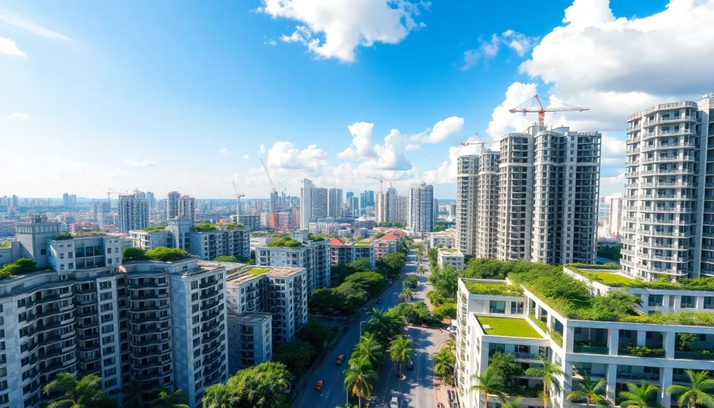 View of tampines ec showcasing modern executive condominiums against a bright urban backdrop.