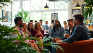 Visiting a social club lloret de mar with friends in a welcoming atmosphere.