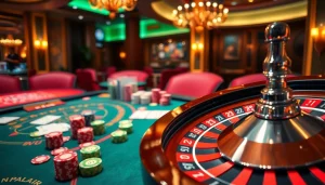 Engage with thrilling casino action at https://rr88.pizza/ featuring vibrant poker chips and roulette excitement.