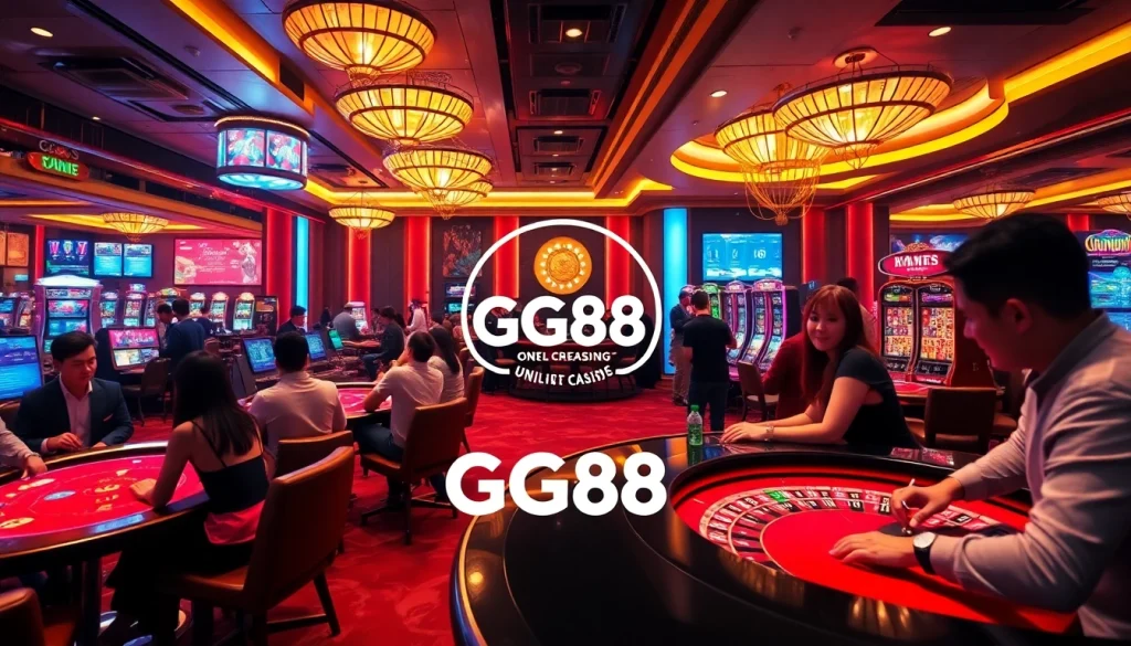 Experience the thrilling atmosphere of https://gg888.info/ with vibrant gaming scenes and engaging players.