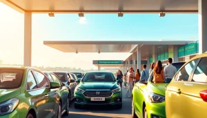 Car rental in Kuching Sarawak at the airport with a variety of vehicles.