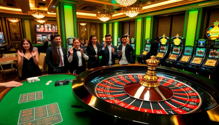 Experience the thrill of gambling at https://www.6l777.vip/ with an exciting roulette game scene.