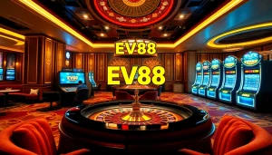 Experience the thrill of EV88 đăng nhập while enjoying the vibrant atmosphere of a luxury casino.