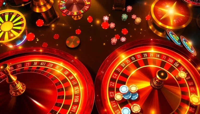 Gambling excitement at https://rr88.pizza/ with roulette, chips, and casino games