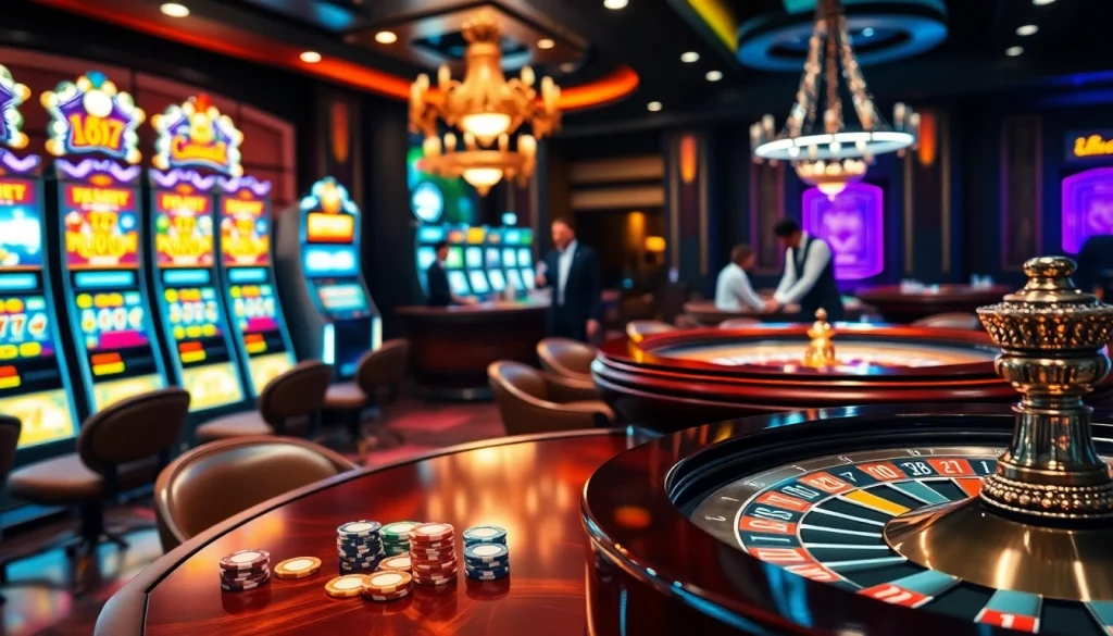 Experience the excitement of gambling with Jeet Buzz at this vibrant casino scene.