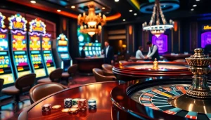 Experience the excitement of gambling with Jeet Buzz at this vibrant casino scene.