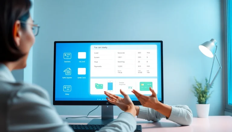 다양한 결제 옵션이 디지털 워크스페이스에 표시된 손쉬운 상품권소액결제 경험.