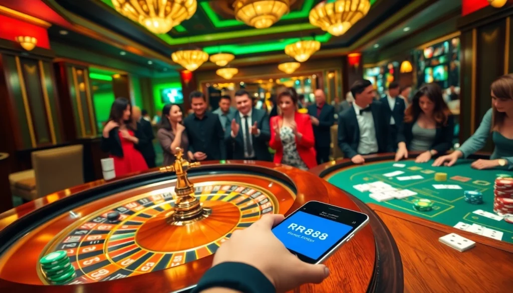 Experience the thrilling action of casino games at RR88.Pizza with exciting poker tables and roulette wheels.