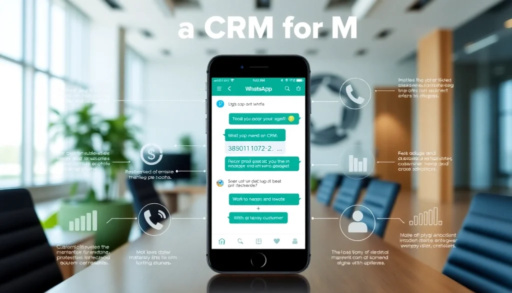 Understanding What is a CRM for WhatsApp through a visual infographic showcasing a chat interface.