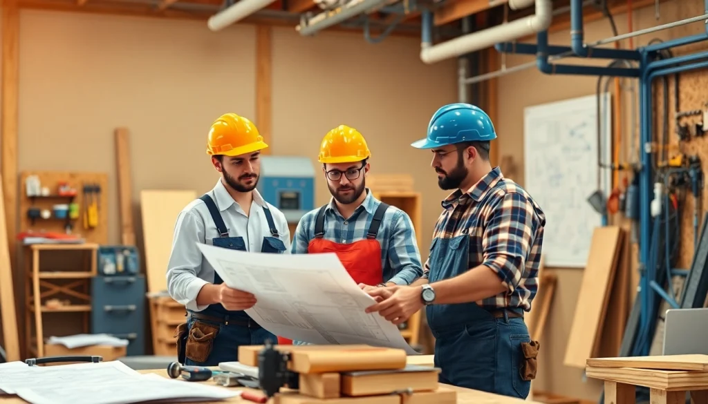 Skilled workers learning trades in workshops at trade schools oahu.