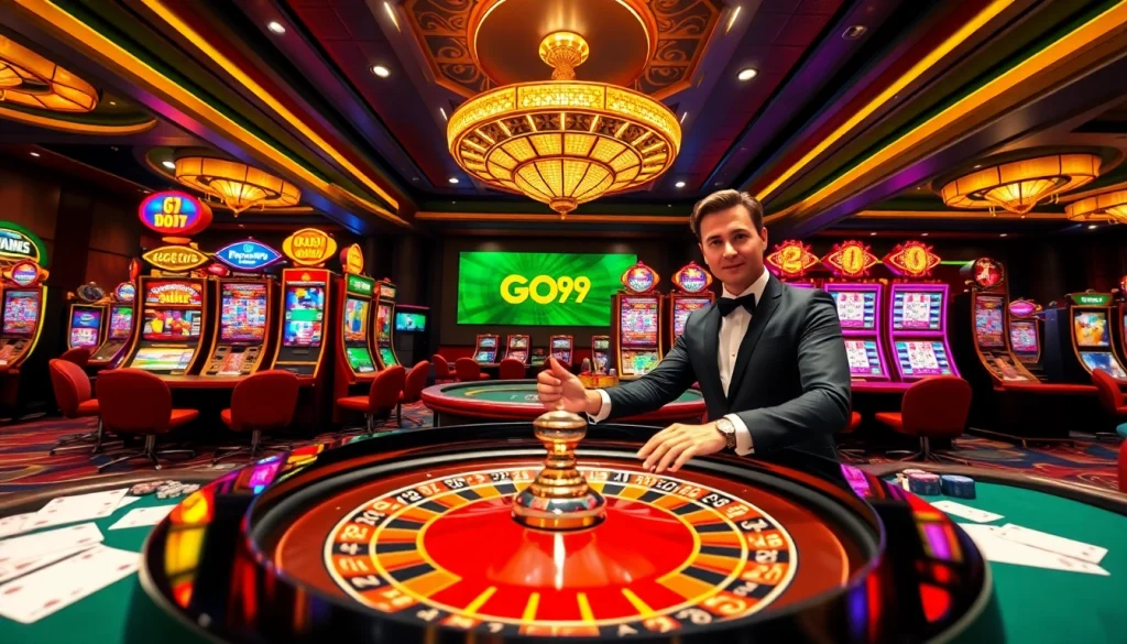 Experience the thrilling atmosphere of go 99 with interactive casino games and exciting roulette.