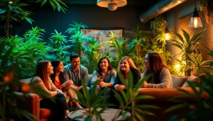 Members enjoying a welcoming environment at a Weed Club Lloret De Mar gathering.