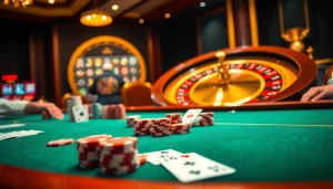 Engaging poker action at the luxurious casino table on https://lv88.baby/.