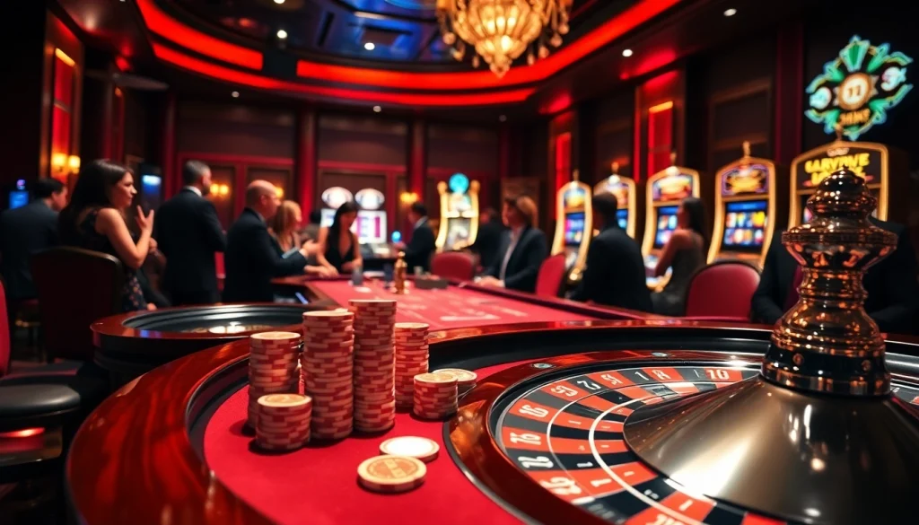 Experience the excitement of uu88 at a luxurious poker table featuring vibrant chips and cards.