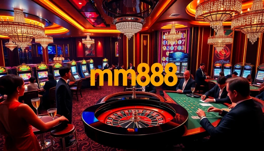 Experience mm88 at a luxurious casino table with players enjoying the excitement of roulette.