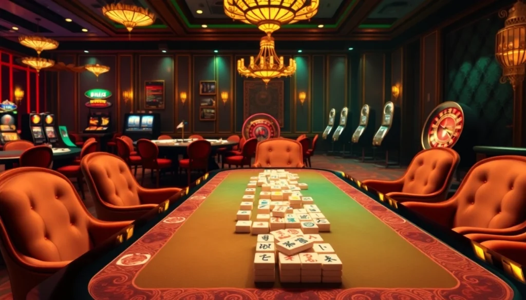 Mainkan Link Mahjong dan hubungkan ubin-ubin dalam suasana kasino mewah.