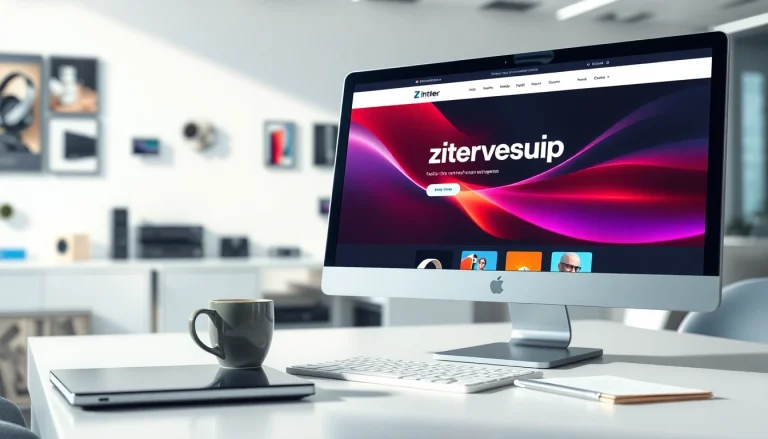 zirvegrupbilgisayar web sitesi açık modern ofis ortamındaki bilgisayar.