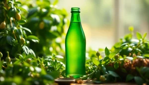 Discover the innovative BOTOL169 bottle amid fresh greenery, symbolizing eco-friendly packaging.