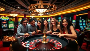Exciting gameplay at nhà cái S8 with engaging roulette and poker tables.