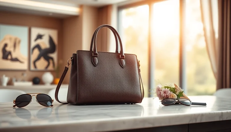 레플리카 핸드백이 우아하게 디스플레이된 이미지