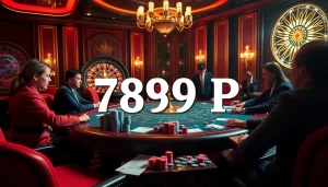 Experience the thrill of gambling at a casino table with 789 P poker action.