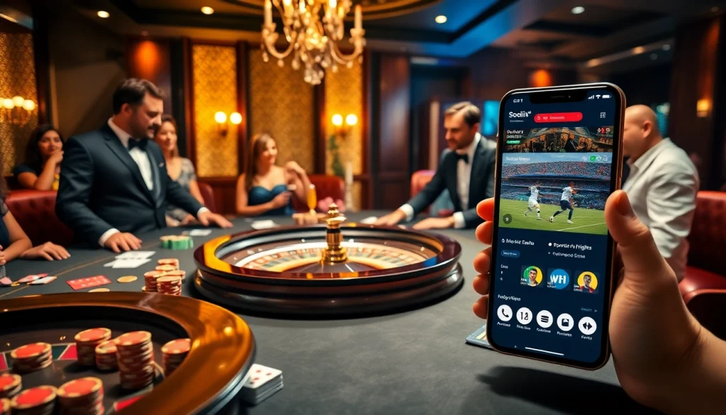 Experience the thrill of live betting on Socolive with a luxurious casino atmosphere featuring poker, roulette, and vivid gameplay.