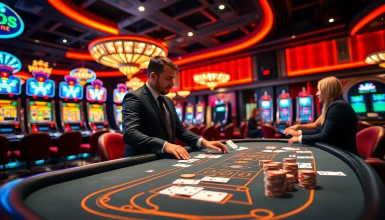 Experience thrilling gaming action at SODO Casino with vibrant tables and exciting games.