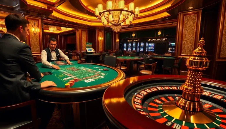 Betting excitement at KP 88 blackjack table in a luxurious casino setting.