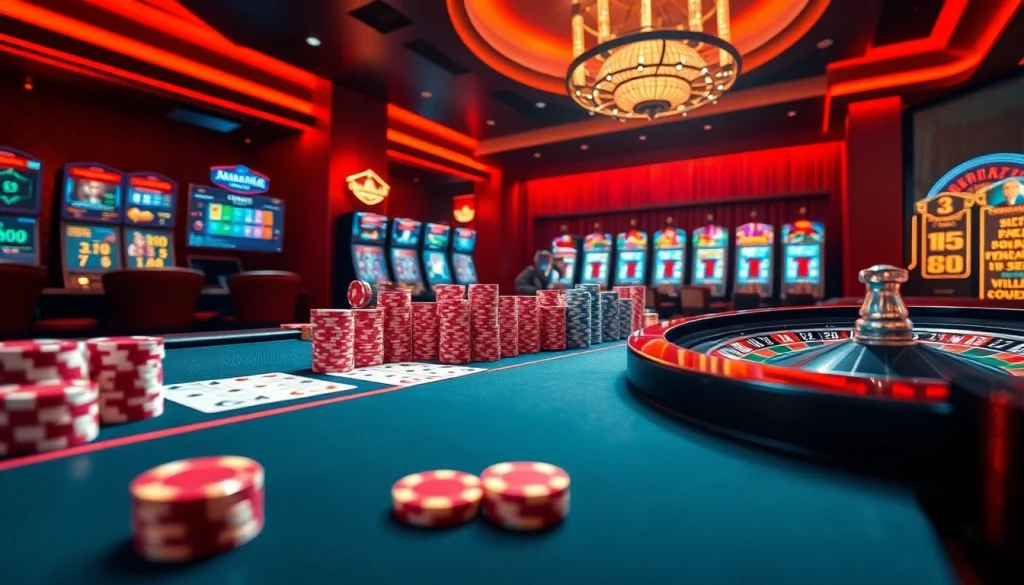 Experience the thrill of winning at https://33win.free/ with vibrant casino tables and immersive gaming elements.