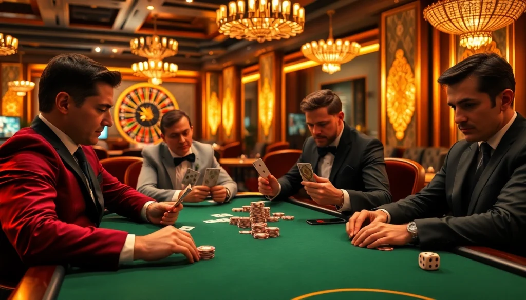 High-stakes poker action at a casino featuring 88i chips enhancing the excitement.