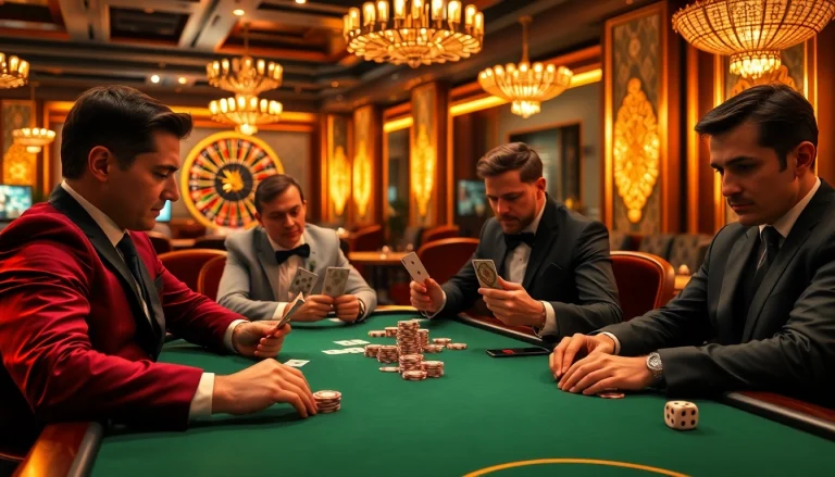 High-stakes poker action at a casino featuring 88i chips enhancing the excitement.