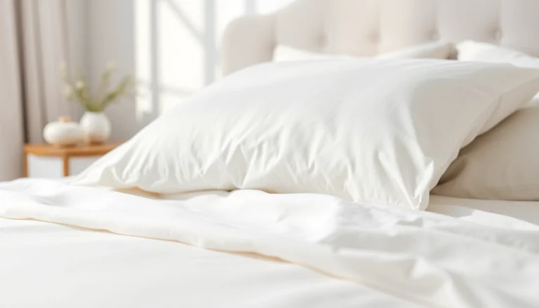 Ervaar de zachtheid van percale katoen met een stijlvolle beddengoedopstelling.