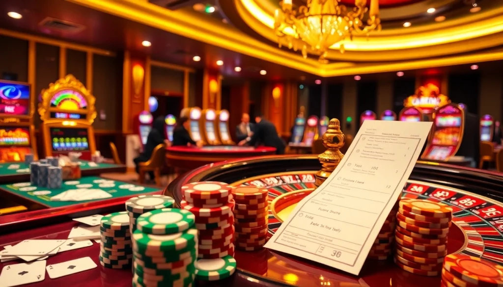 Exciting scene of professional gamblers enjoying games at bet88 com casino, showcasing vibrant tables and chips.