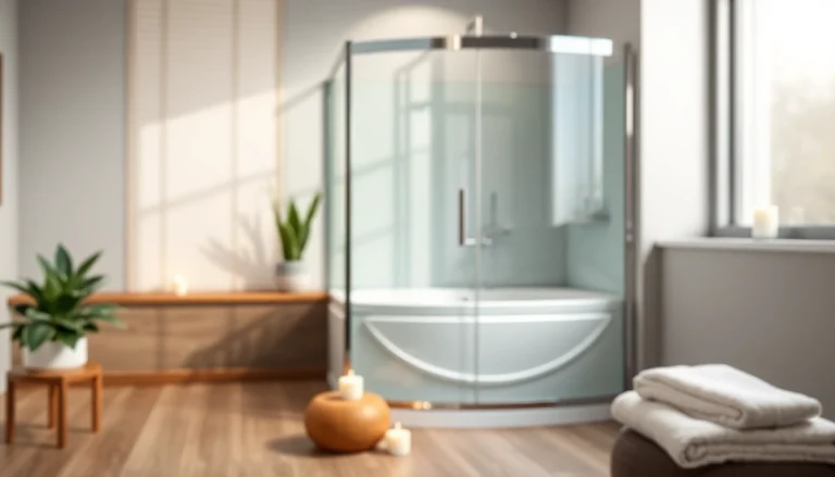 Stilisierte sonni Duschkabine 80x80 in einem modernen Badezimmer mit eleganten Accessoires.