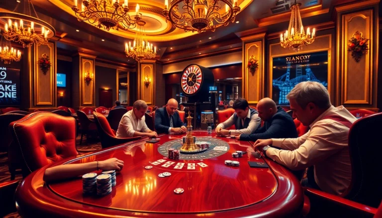 Experience the thrill of high-stakes poker at 79king com casino with vibrant chips and cards.