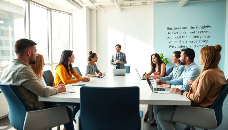 Cohesive team session with a business coach in Los Angeles fostering growth and collaboration.