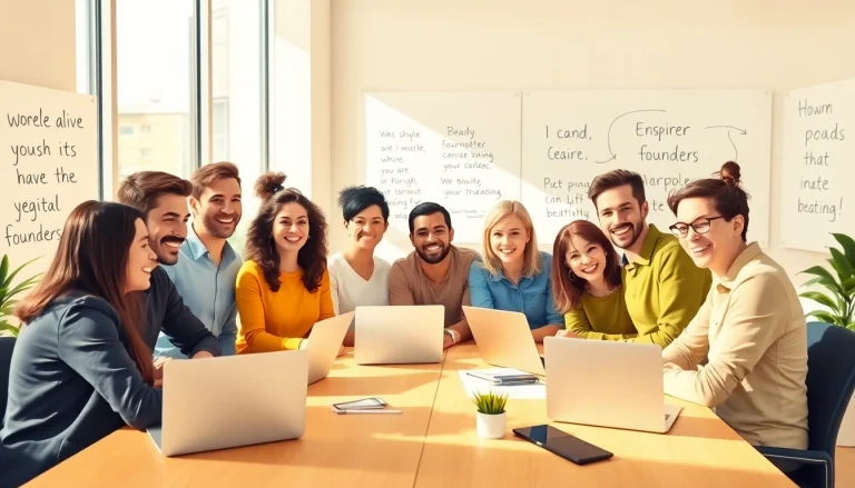 Engaging founder leadership insights from a dynamic team brainstorming session.