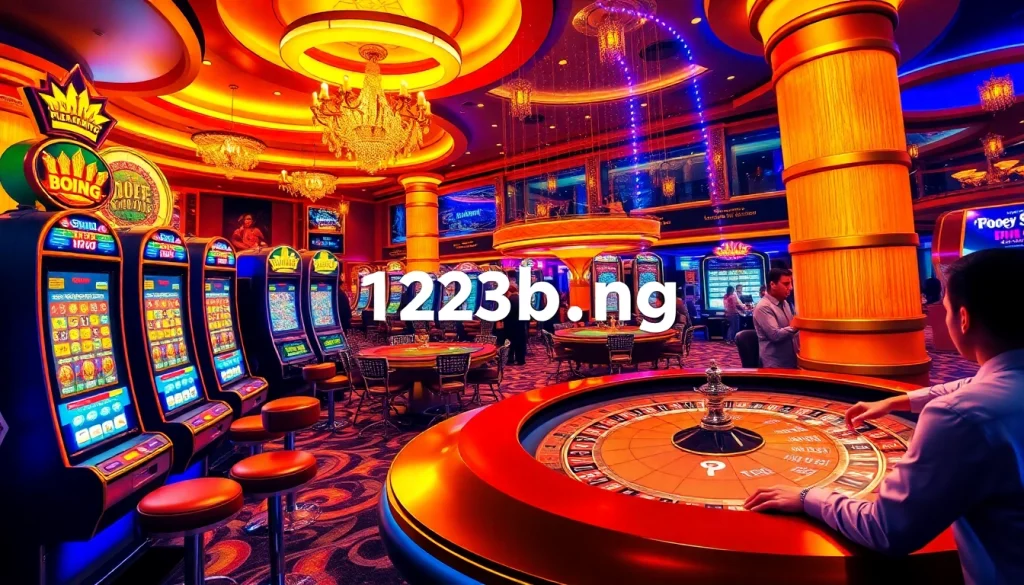 Experience the thrill of online gambling at https://123b.ing/ with vibrant slot machines and exciting poker action.