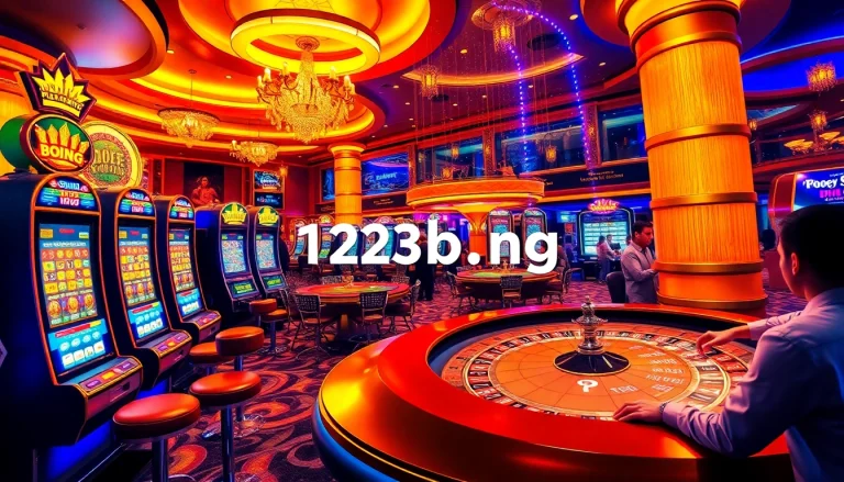Experience the thrill of online gambling at https://123b.ing/ with vibrant slot machines and exciting poker action.