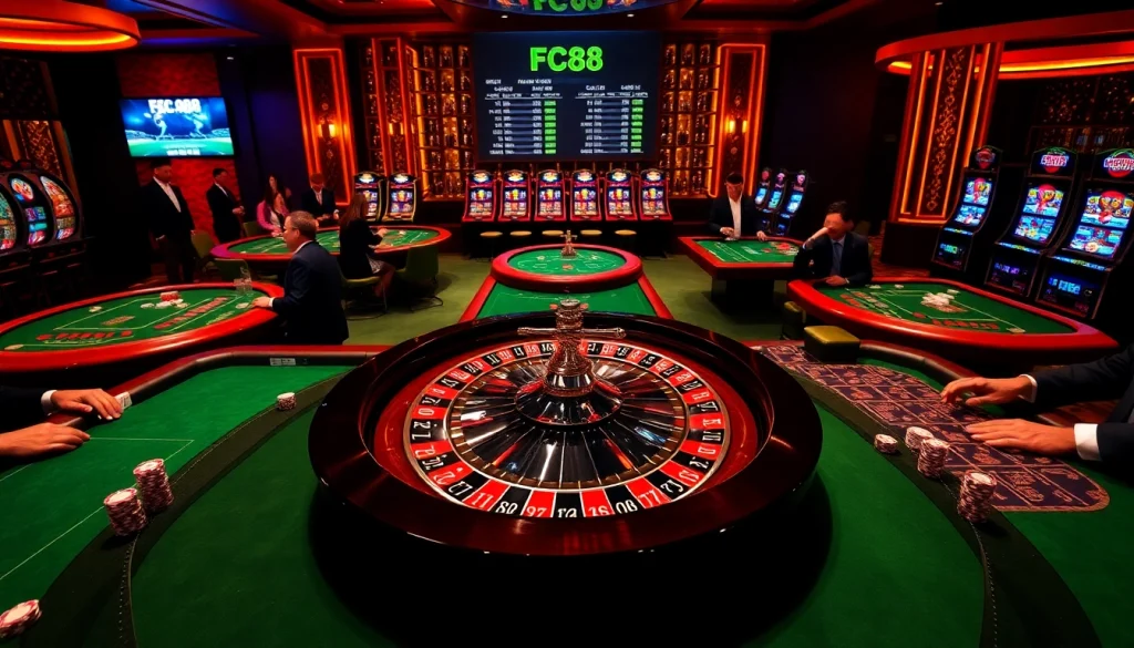 Experience high-stakes excitement at https://fc88.football/ with luxurious casino gameplay and vibrant roulette action.