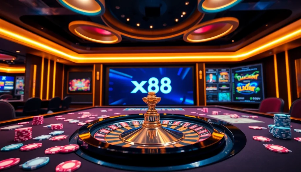 Experience the excitement of nhà cái x88 with vibrant casino games and thrilling betting action.