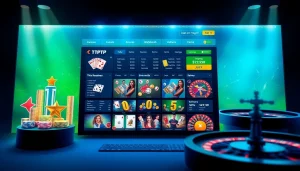 TTPTP online betting platform interface with engaging casino games and promotional offers.