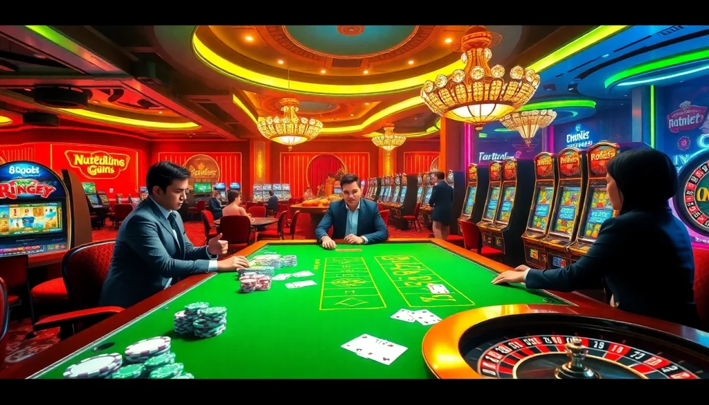 Experience the thrill of winning with 8qbet at a vibrant casino table.