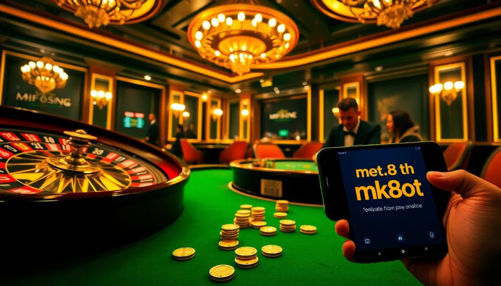 Experience thrilling gameplay on mk8th.net with vibrant casino visuals and high stakes excitement.
