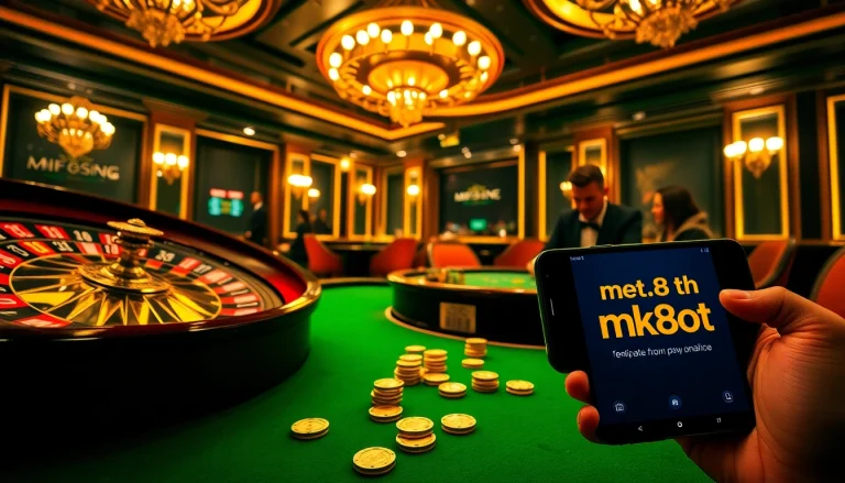 Experience thrilling gameplay on mk8th.net with vibrant casino visuals and high stakes excitement.